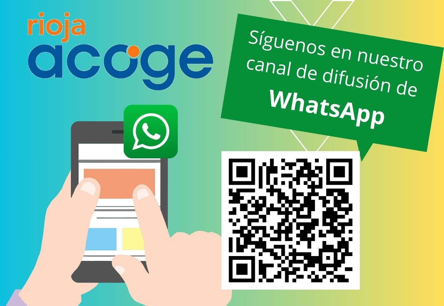Nuevo Canal Rioja Acoge en WhatsApp